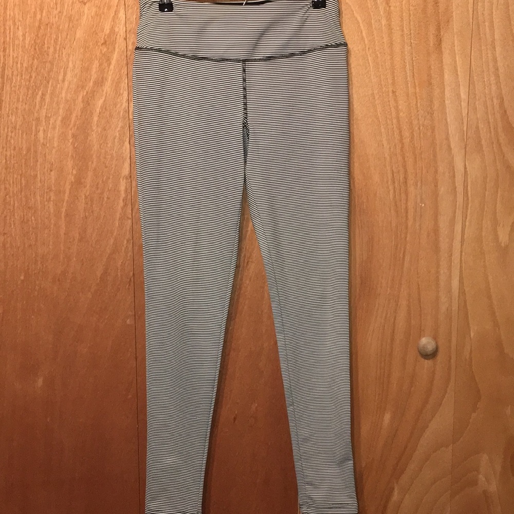 Striped workout pants
